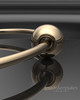 Solid 14k Gold Sliding Cape Permanently Sealed Waterproof Cremation Bracelet