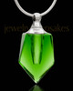 Cremation Keepsake Green Devoted Glass Locket