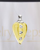 Golden Joyful Glass Reflection Pendant