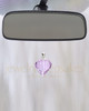 Violet Teardrop Glass Reflection Pendant