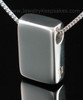 Memorial Necklace Sterling Silver Rectangle with Chain