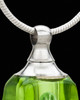 Urn Pendant Green Faithful Cross Glass Locket