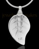 Urn Necklace Clear Fall Glass Locket