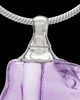 Urn Necklace Lavender Aquatic Glass Locket