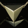 Jewelry Urn Triangle Keepsake in 14K Gold Plated