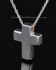 Remembrance Pendant Sterling Silver Slider Cross