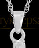 Cremation Urn Jewelry Sterling Silver Circling Fish