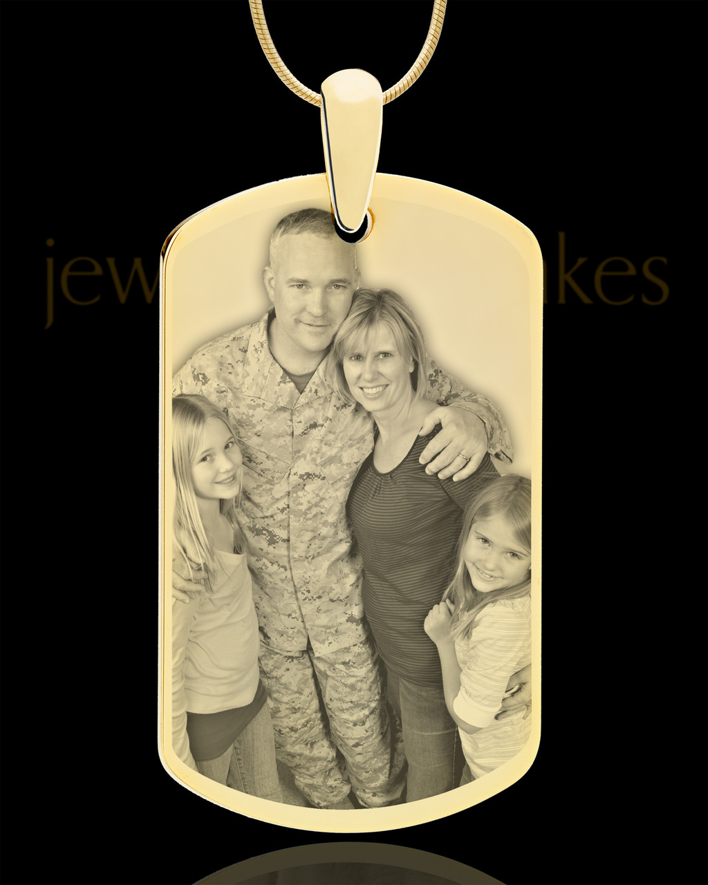 Engraved gold clearance dog tags