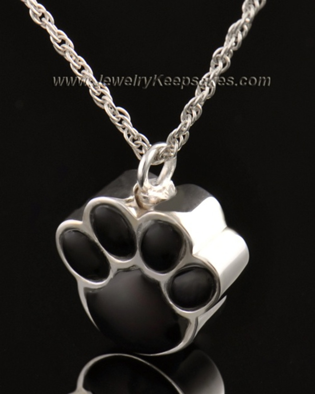 Memorial Ashes Paw Print Charm | Pet Cremation Ash Jewellery - Hold upon  Heart