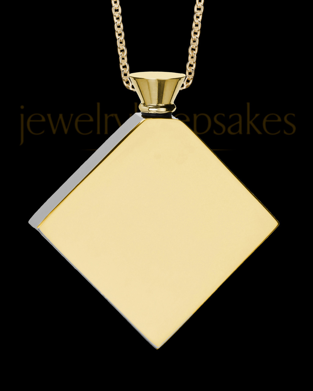 10k or 14k Yellow Gold Always In My Heart Ash Holder Pendant, 16mm - The  Black Bow Jewelry Company