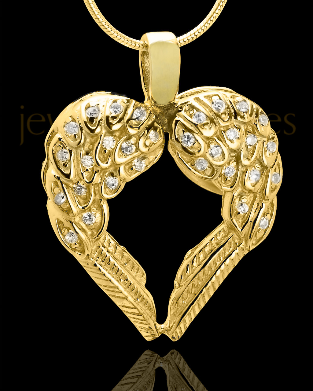 14K Gold Winged Memories Cremation 