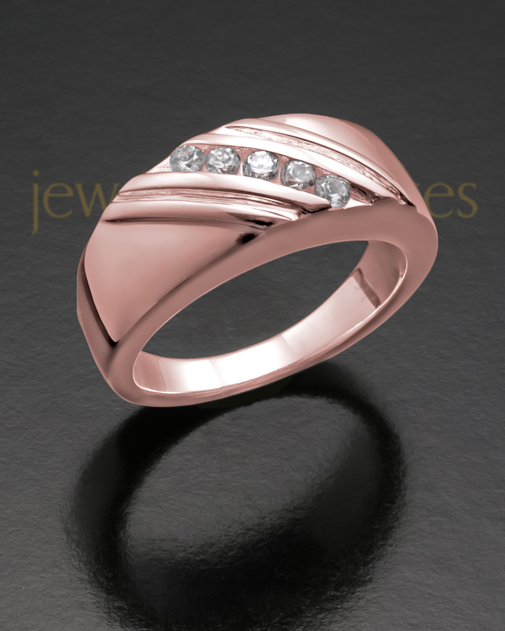 rose gold ladies rings