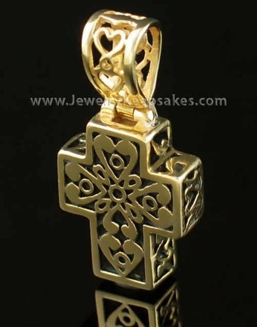 filigree gold vermeil cross keepsakes