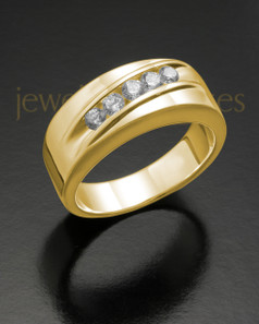 Men's 14K Gold Fondness Cremation Ring
