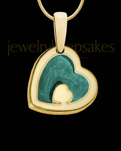 Heart Within Gold Plated Ash Jewelry