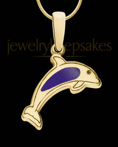 Dainty Dolphin Gold Plated Ash Jewelry