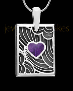 Sangria Boxed Heart Silver Ash Jewelry