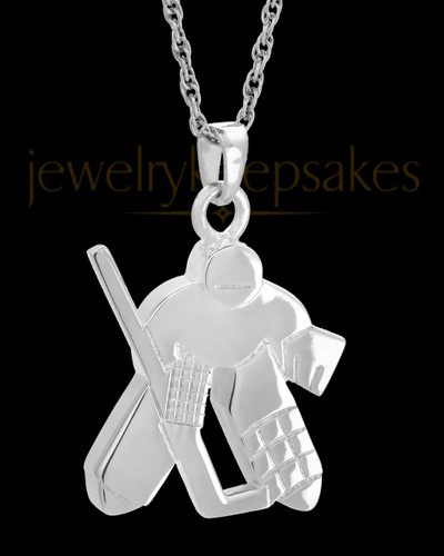 Remembrance Jewelry Sterling Silver Ice Hockey Keepsake