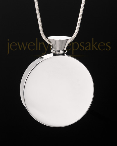 Stainless Steel Abounding Circle Ash Pendant