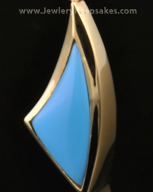 14k Gold Turquoise Sail Away Keepsake