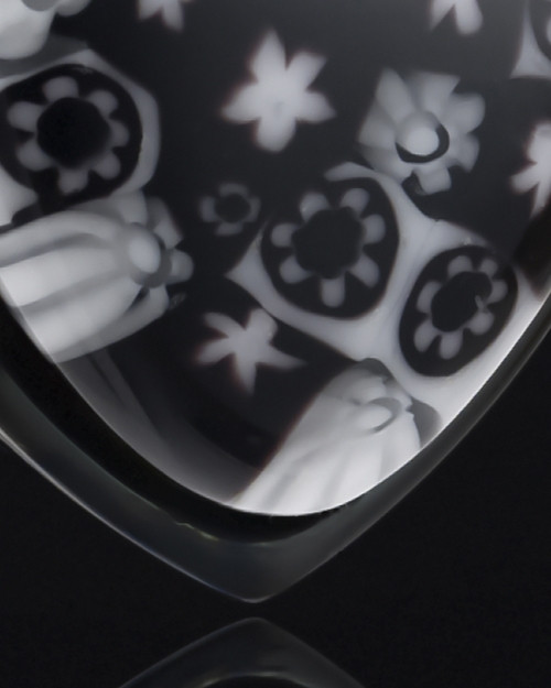 Black Plated Stainless Heavens Destiny Heart Keepsake Jewelry