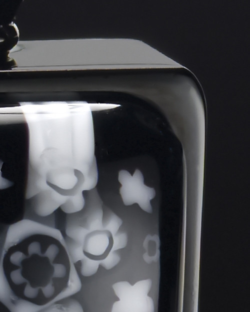 Black Plated Stainless Ebony Magic Keepsake Pendant