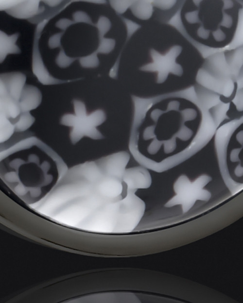 Black Plated Stainless Time Of Healing Round Keepsake Pendant