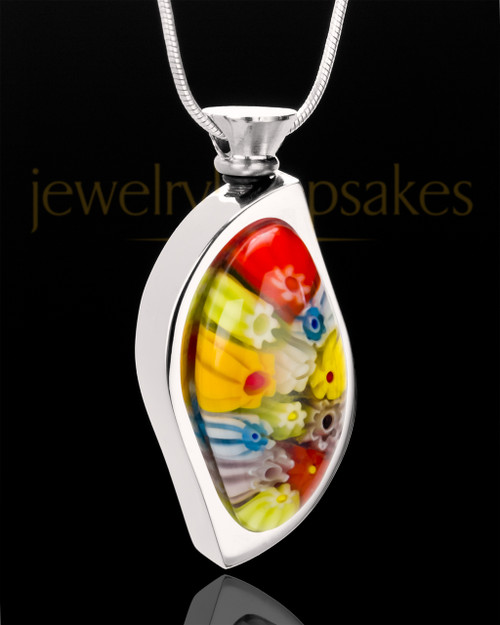 Stainless Steel Visions of Spring Keepsake Pendant