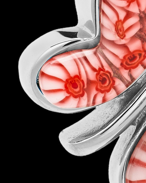 Silver Plated Butterfly Fly Away Pastel Memorial Keepsake