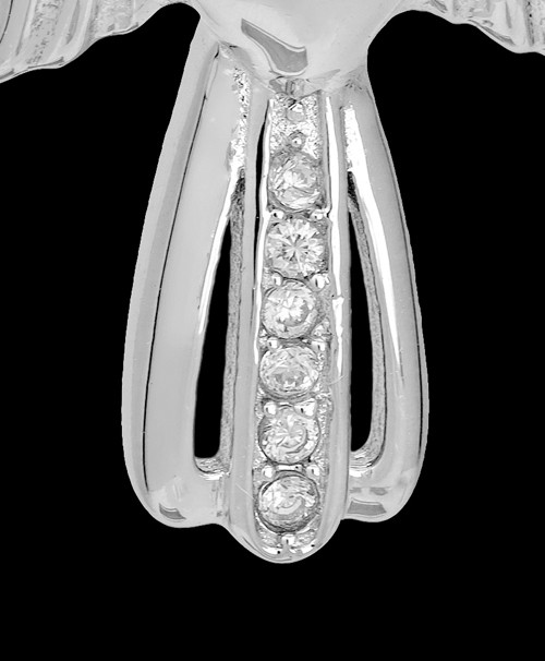 Sterling Silver December Heavenly Attendant Cremation Urn Pendant