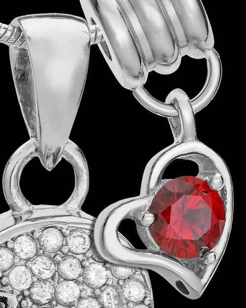 Sterling Silver January Soaring Spirit Cremation Urn Pendant