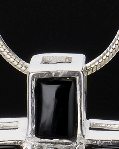 Sterling Silver Cross of Worship Cremation Urn Pendant