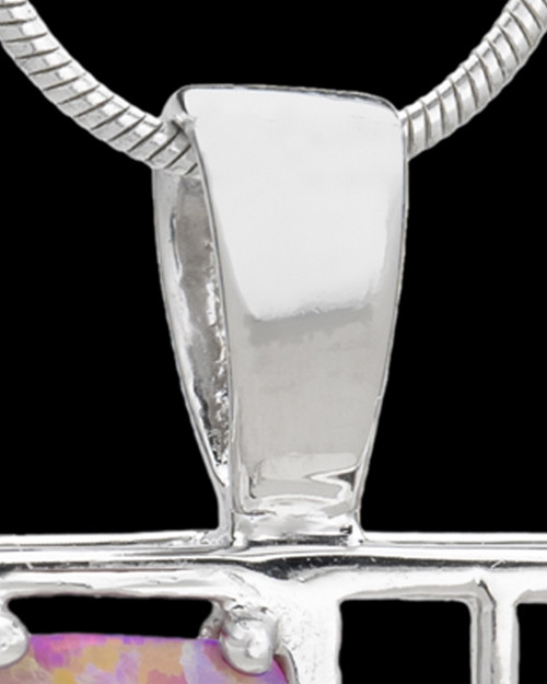 Silver Plated Confident Cremation Urn Pendant