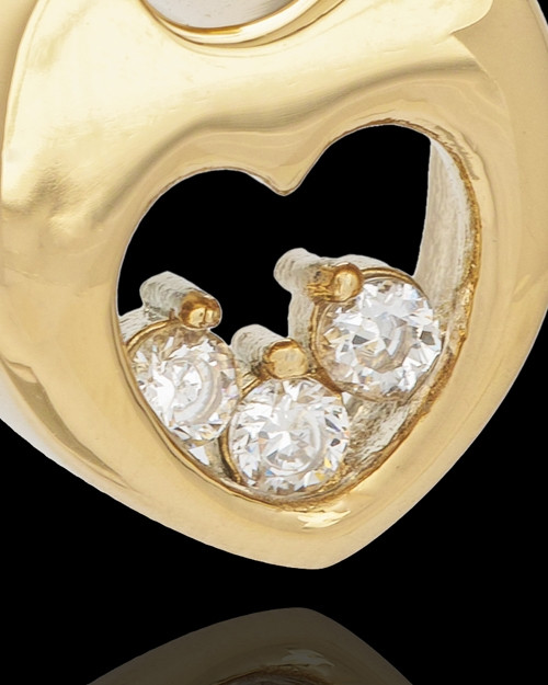 Gold Plated Connections Cremation Urn Pendant