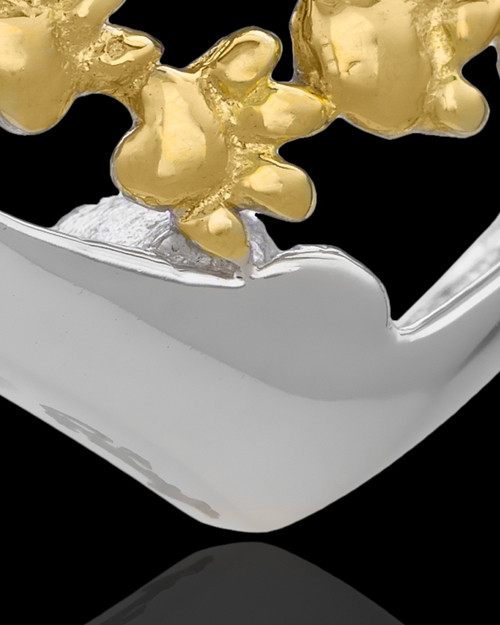 Silver and Gold Plated Lighthearted Pet Cremation Urn Pendant