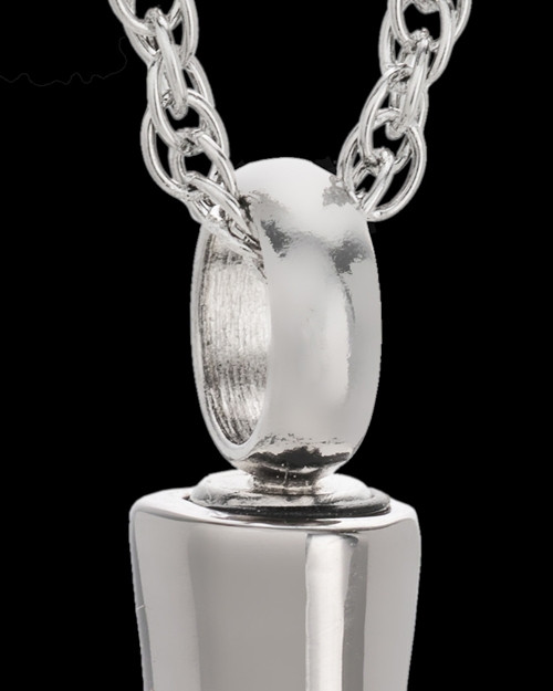 Stainless Paw Print Forever Heart Urn Pendant