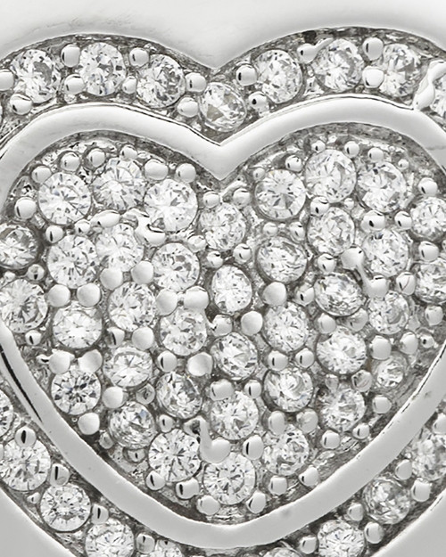 Sterling Silver Mindful Heart Cremation Urn Pendant