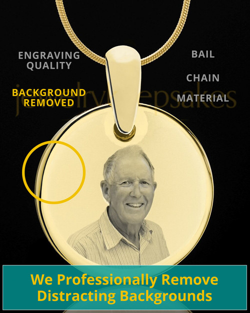 Photo Round Gold Plated