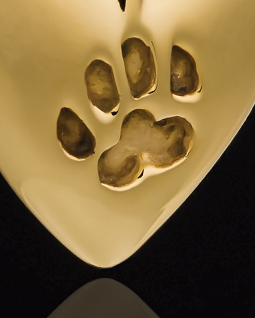 Pet Memorial Jewelry Gold Plated Buddy Heart