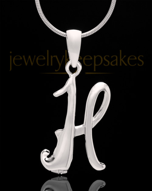 Silver Plated "H" Keepsake Jewelry