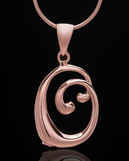 Rose Gold Plated "O" Keepsake Jewelry