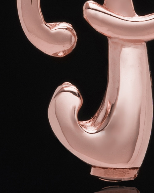 Rose Gold Plated "P" Keepsake Jewelry