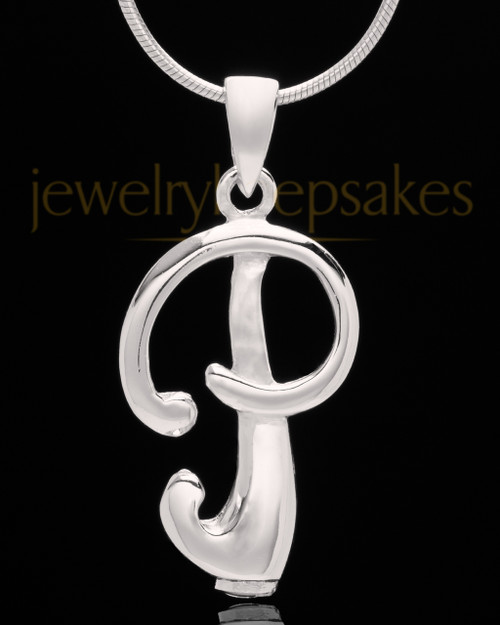 Sterling Silver "P" Keepsake Jewelry