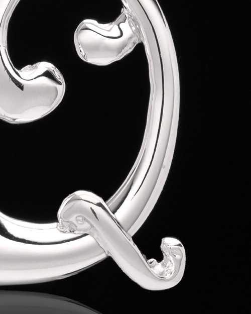 Silver Plated "Q" Keepsake Jewelry