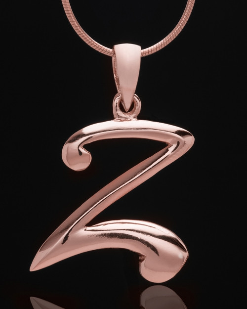 Rose Gold Plated "Z" Keepsake Jewelry