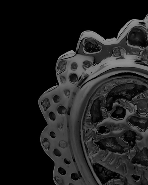 Black Plated Garland Heart Keepsake Jewelry