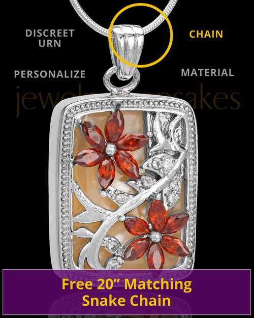 Sterling Spring Garden Memorial Charm