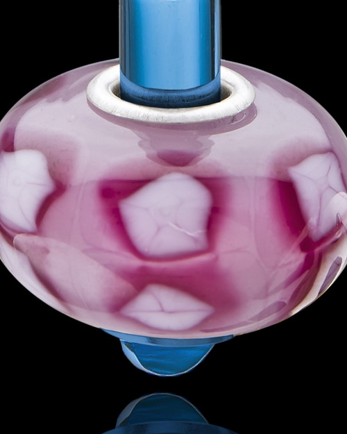 Blue Stainless Millenium Cremation Pendant with Kindly Charm