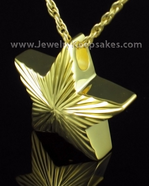 Cremation Charm Gold Plated Starbright Keepsake