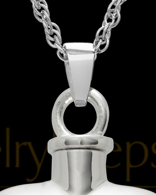 Cremation Jewelry Sterling Silver By Your Side Heart Keepsake